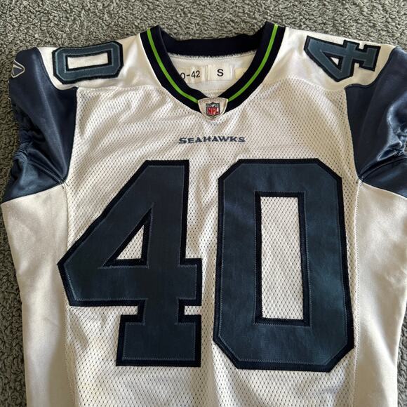 Authentic Reebok Game Issue Jersey 2010 NFL Seattle Seahawks Phillip Adams 42 - Picture 3 of 11